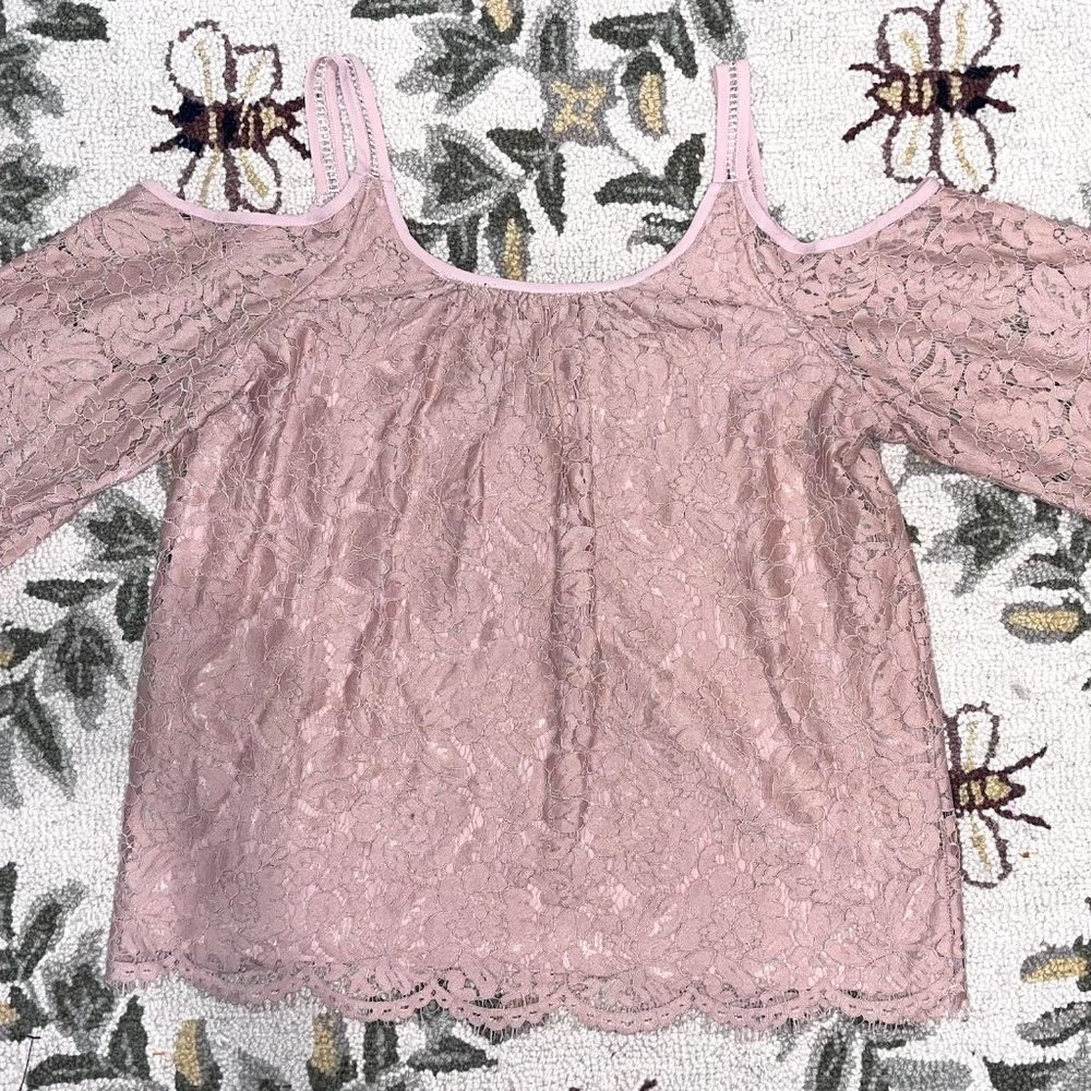 White House Black Market Lace Blouse